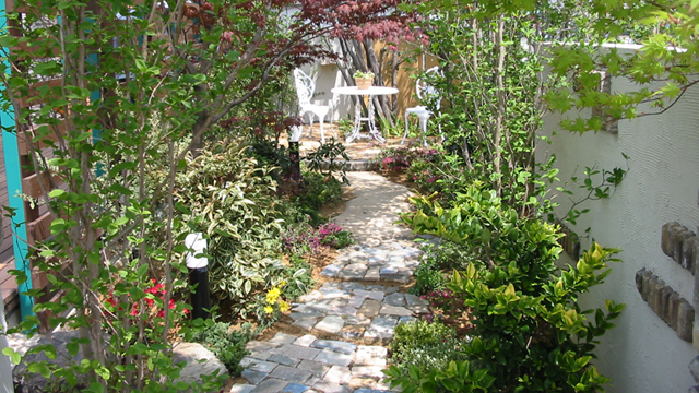 緑がいっぱいの庭01