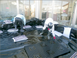 メディック3F屋上に日本庭園ができました