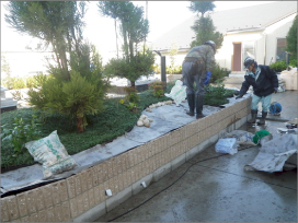 メディック3F屋上に日本庭園ができました