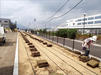 メディック3F屋上に日本庭園ができました