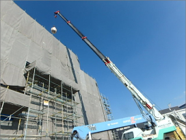 新オフィスの屋上緑化と外構の緑化工事