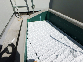 新オフィスの屋上緑化と外構の緑化工事