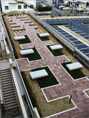 県営住宅屋上緑化