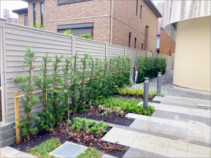 ホーユーヘアカラーミュージアム 外構植栽工事