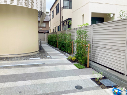 ホーユーヘアカラーミュージアム 外構植栽工事