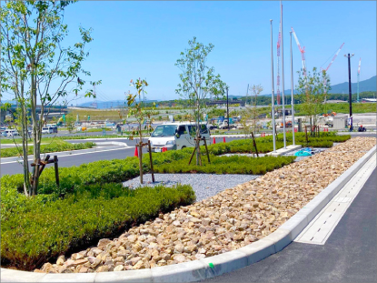 西濃厚生病院新築に伴う 外構植栽工事