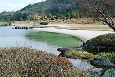 岐阜ゴルフ倶楽部谷汲のビーチバンカー