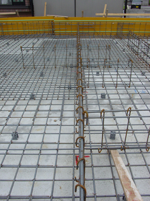 2-3基礎の鉄筋組状況