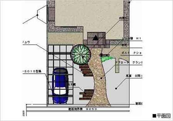 アプローチ平面図