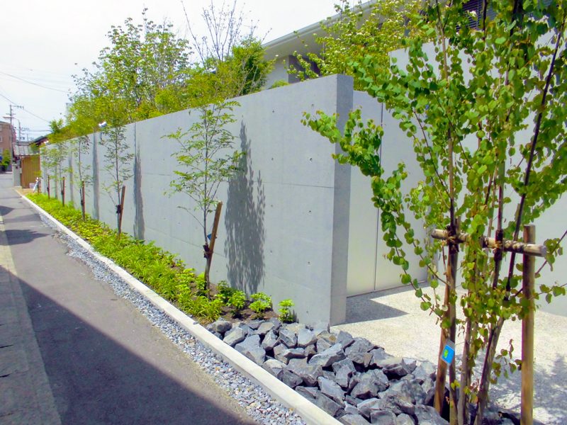 森の中にいるような雰囲気の立派なお庭