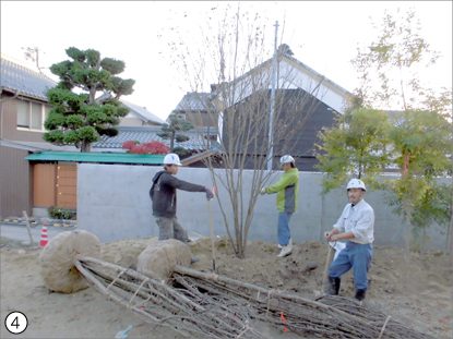森の中にいるような雰囲気の立派なお庭