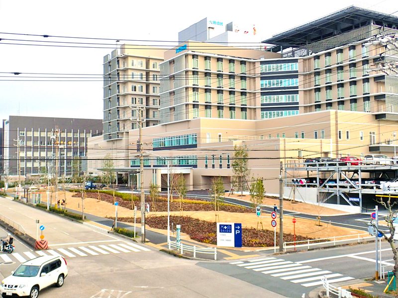 社会医療法人大型病院の植栽環境整備工事の画像