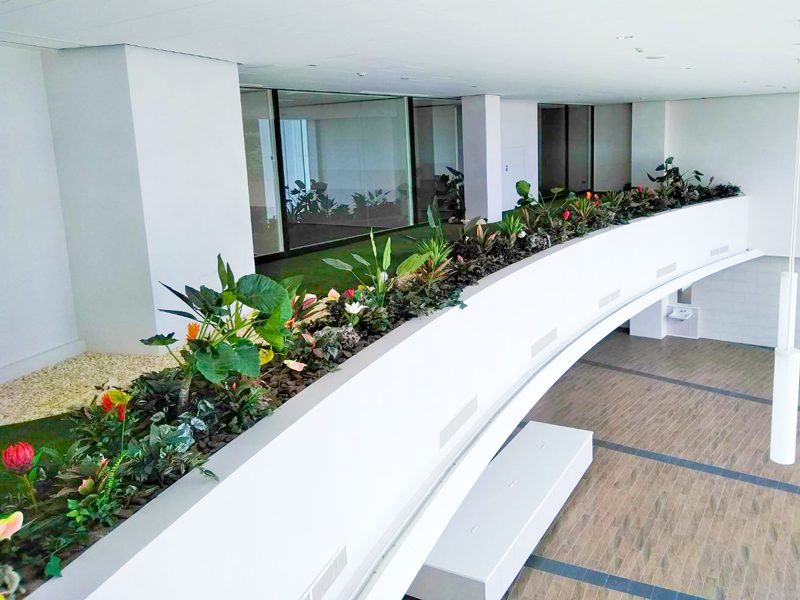 海辺のリゾート感溢れる保養施設植栽環境整備工事