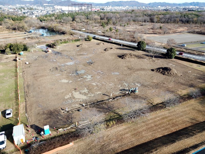 国営木曽三川公園内 河川環境楽園の駐車場整備工事