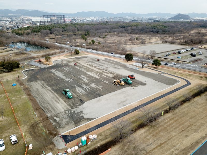 国営木曽三川公園内 河川環境楽園の駐車場整備工事