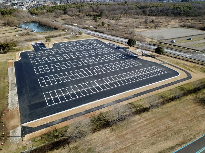 国営木曽三川公園内 河川環境楽園の駐車場整備工事の画像