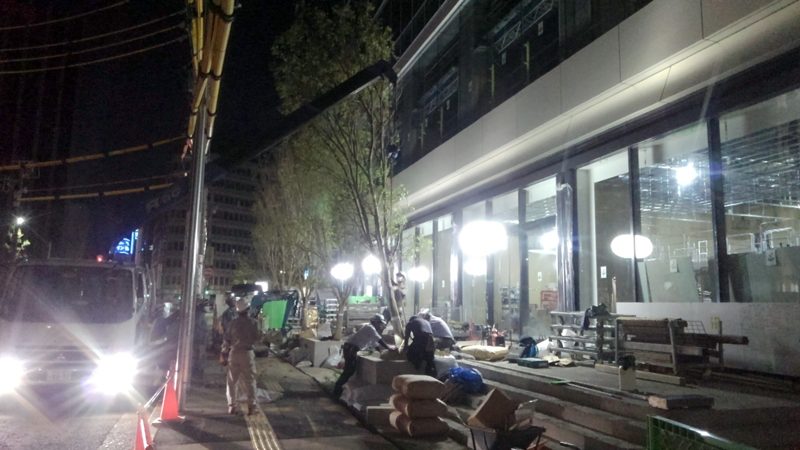 名駅ダイヤメイテツビル 外構植栽工事