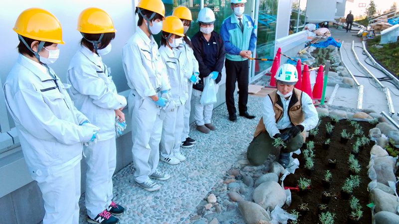 岐阜県立岐阜農林高校 岐阜新庁舎建築工事現場見学・体験