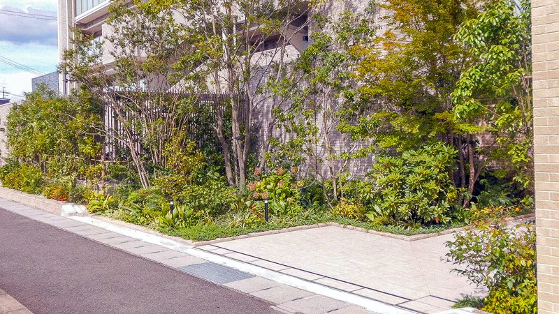 名古屋市緑区ライオンズ徳重グランヒルズ 外構植栽工事