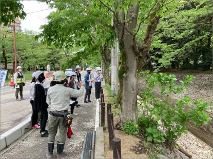 岐阜県立国際園芸アカデミー 岐阜公園修景工事現場見学の画像