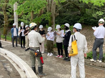 岐阜県立国際園芸アカデミー 岐阜公園修景工事現場見学
