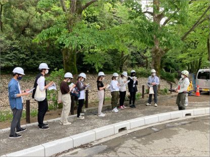 岐阜県立国際園芸アカデミー 岐阜公園修景工事現場見学