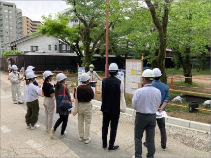 岐阜県立国際園芸アカデミー 岐阜公園修景工事現場見学