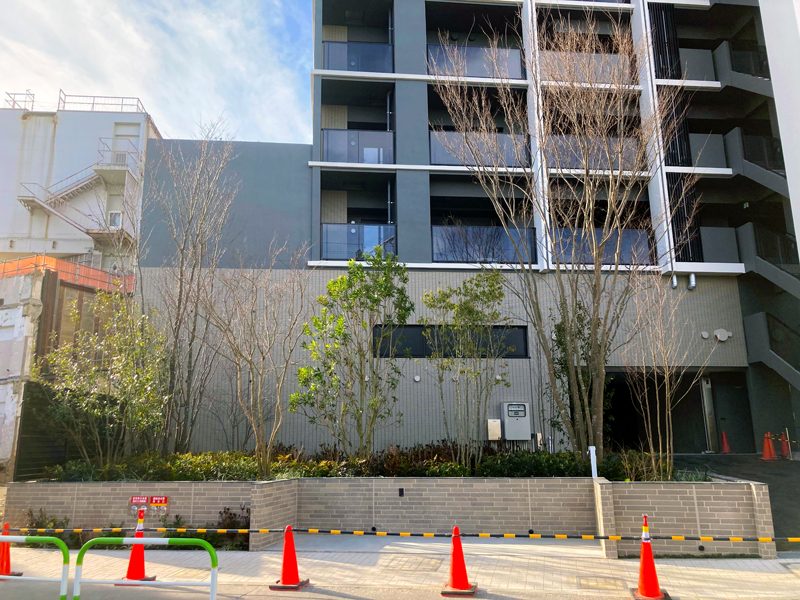 歴史ある高台エリア上中里 外構植栽工