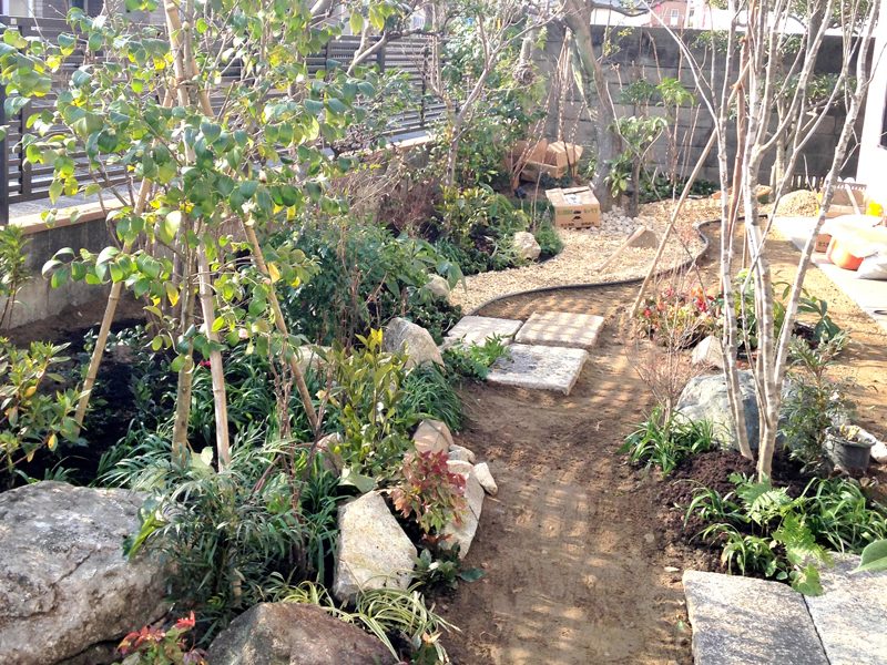 一宮市 T様邸 庭園植栽工事