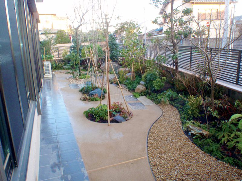 一宮市 T様邸 庭園植栽工事