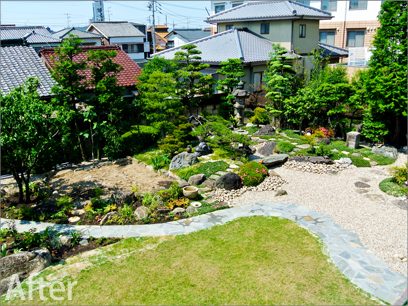 名古屋市千種区 M様邸 庭園植栽工事