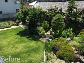 名古屋市千種区 M様邸 庭園植栽工事