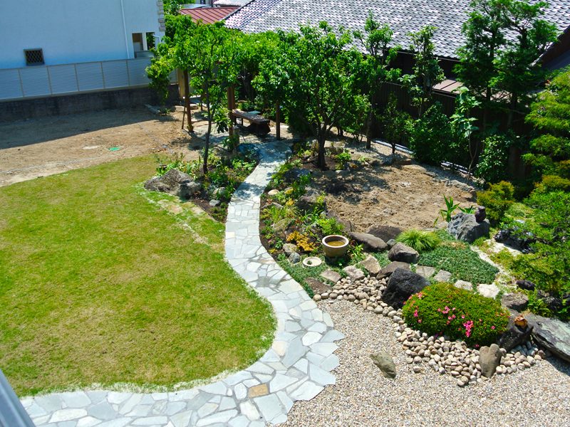 名古屋市千種区 M様邸 庭園植栽工事