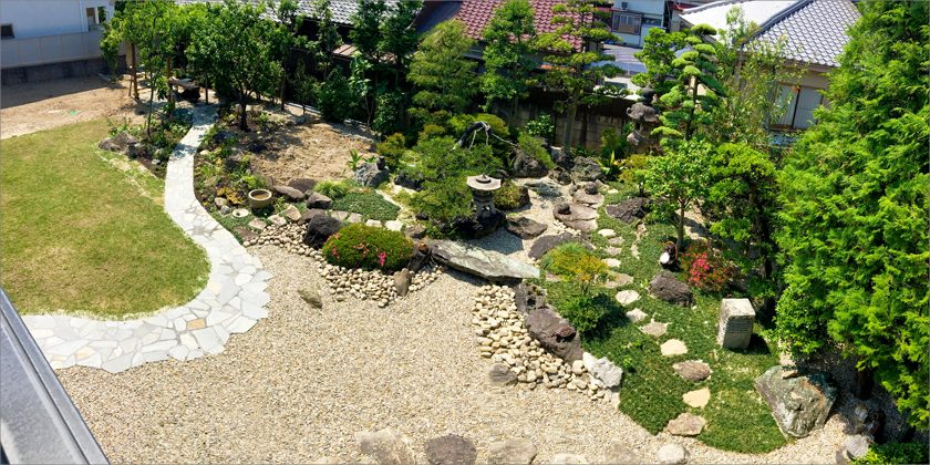 名古屋市千種区 M様邸 庭園植栽工事