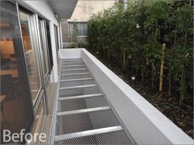 京都市下京区の介護施設の庭園植栽工事