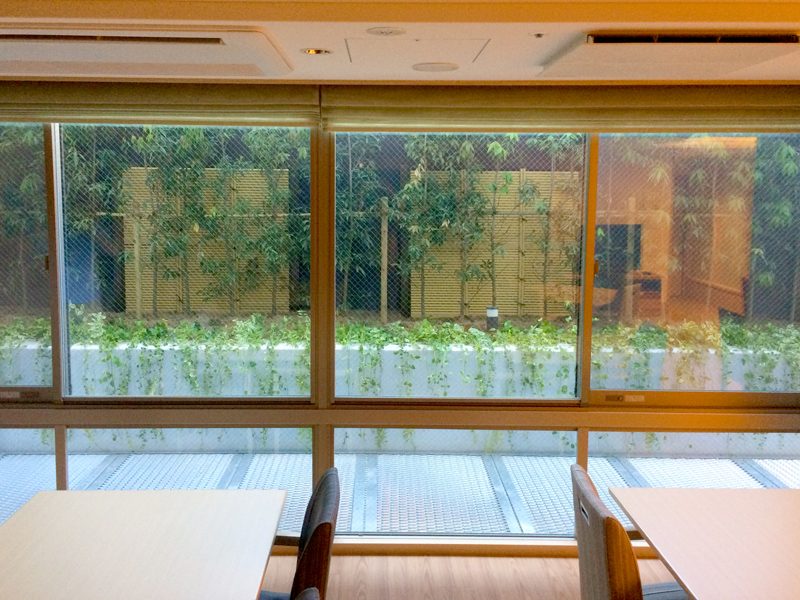 京都市下京区の介護施設の庭園植栽工事