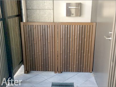 京都市下京区の介護施設の庭園植栽工事