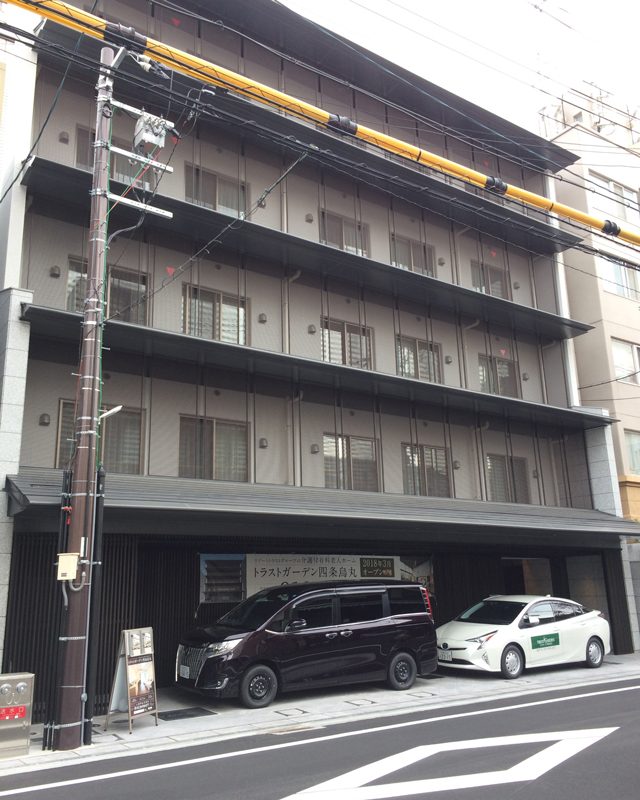 京都市下京区の介護施設の庭園植栽工事