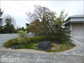 大垣市内 U様のお庭を「リガーデン」
