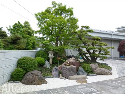 大垣市内 U様のお庭を「リガーデン」