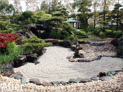 東海市 N様邸 池の植栽工事