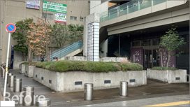 JR岐阜駅大岐阜ビル ポケットパークの植栽工事