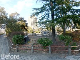 岐阜県庁前に「ぎふ結のもり」公園が完成