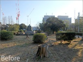岐阜県庁前に「ぎふ結のもり」公園が完成
