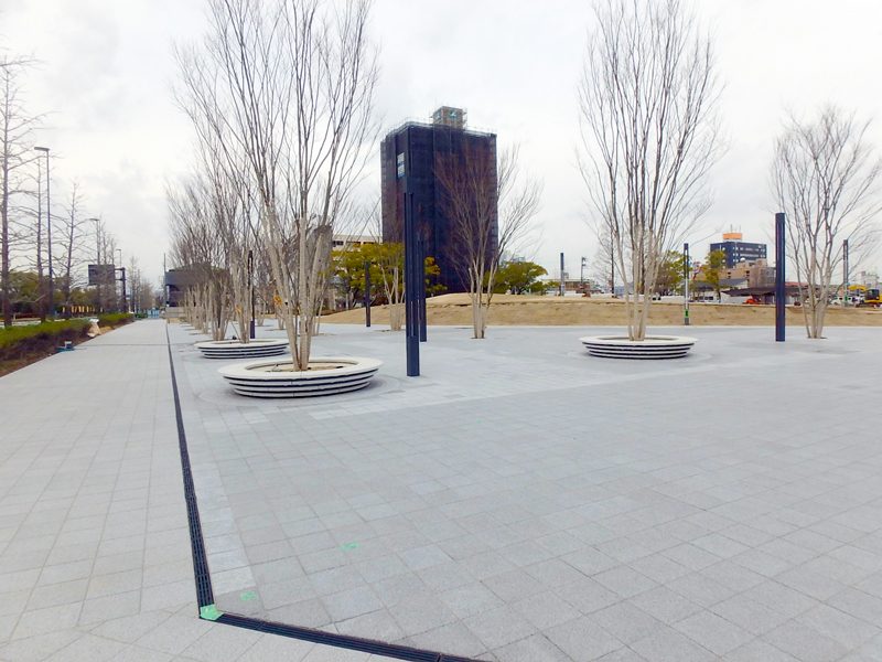 岐阜県庁前に「ぎふ結のもり」公園が完成