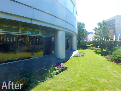 ぎふ清流文化プラザ屋上庭園 植栽工事