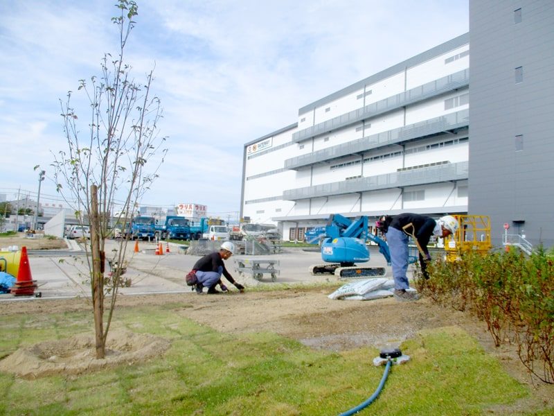 関西最大規模ゲートウェイターミナル植栽工事