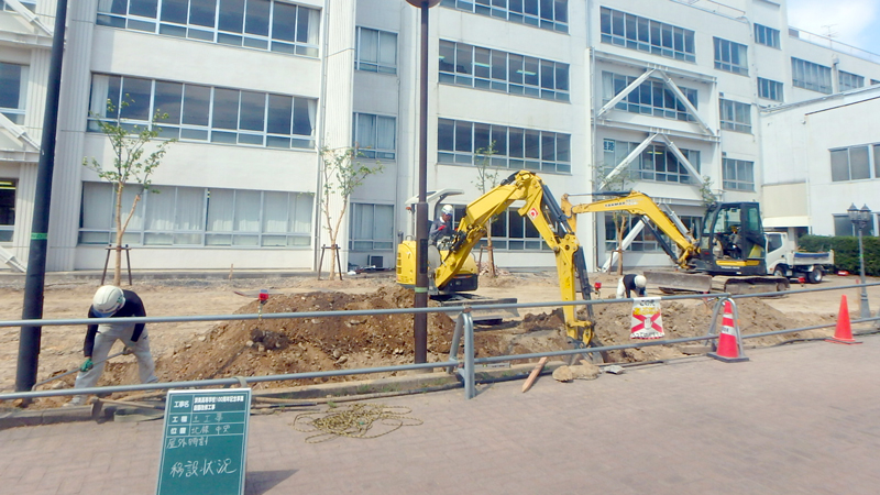 済美高等学校100周年記念事業庭園植栽工事