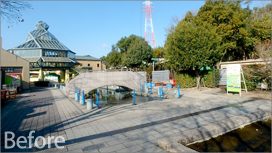 オアシスパーク世界淡水魚園 水景設備工事