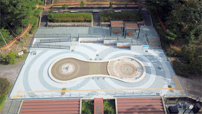 県営各務原公園水あそび広場 親水広場の植栽工事